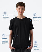 Adult Fidget-T Short Sleeve-Black