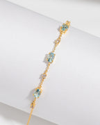 Mini Set 2 - Blue Topaz Jewellery Set in 18k Gold Vermeil