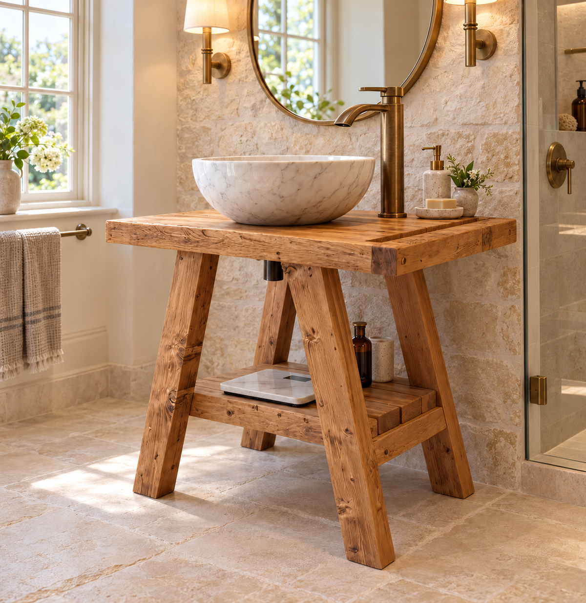 BORA Wooden Vanity and Shelf Storage | Tribe Joinery