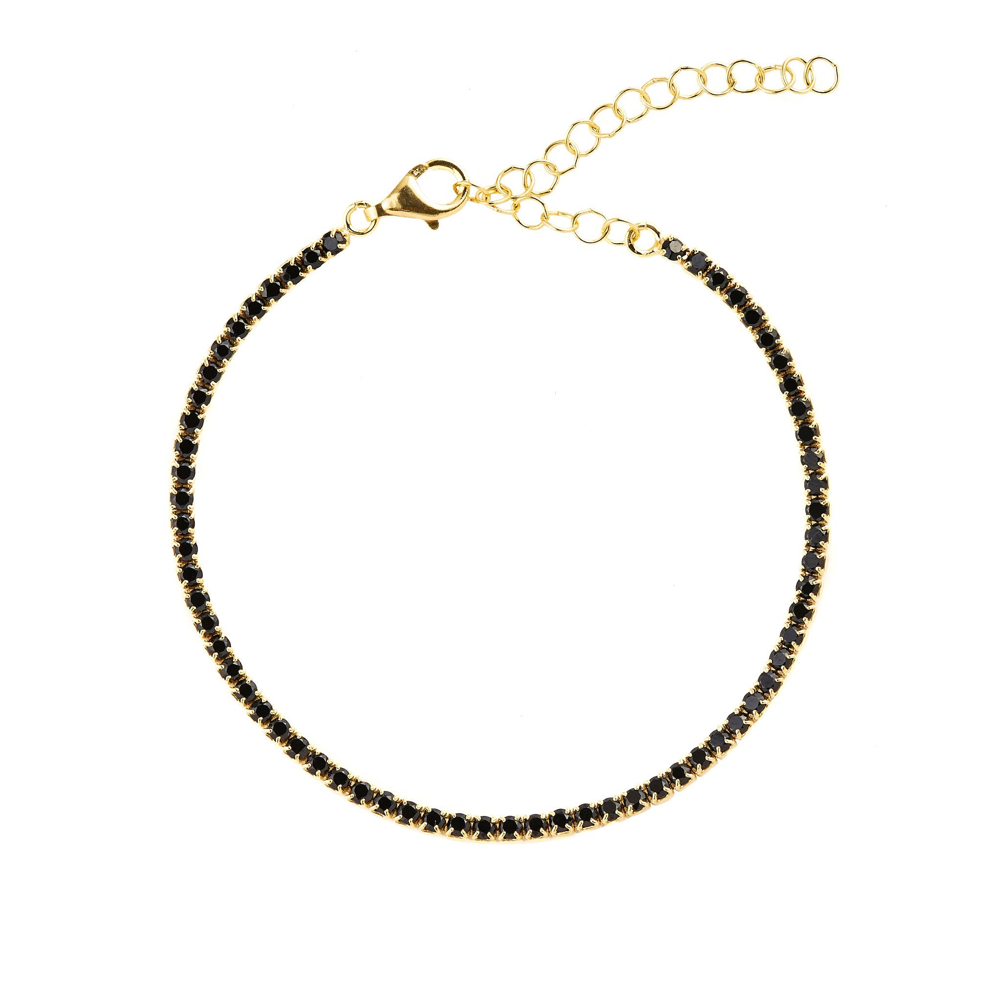 Baby Tennis Bracelet: Black