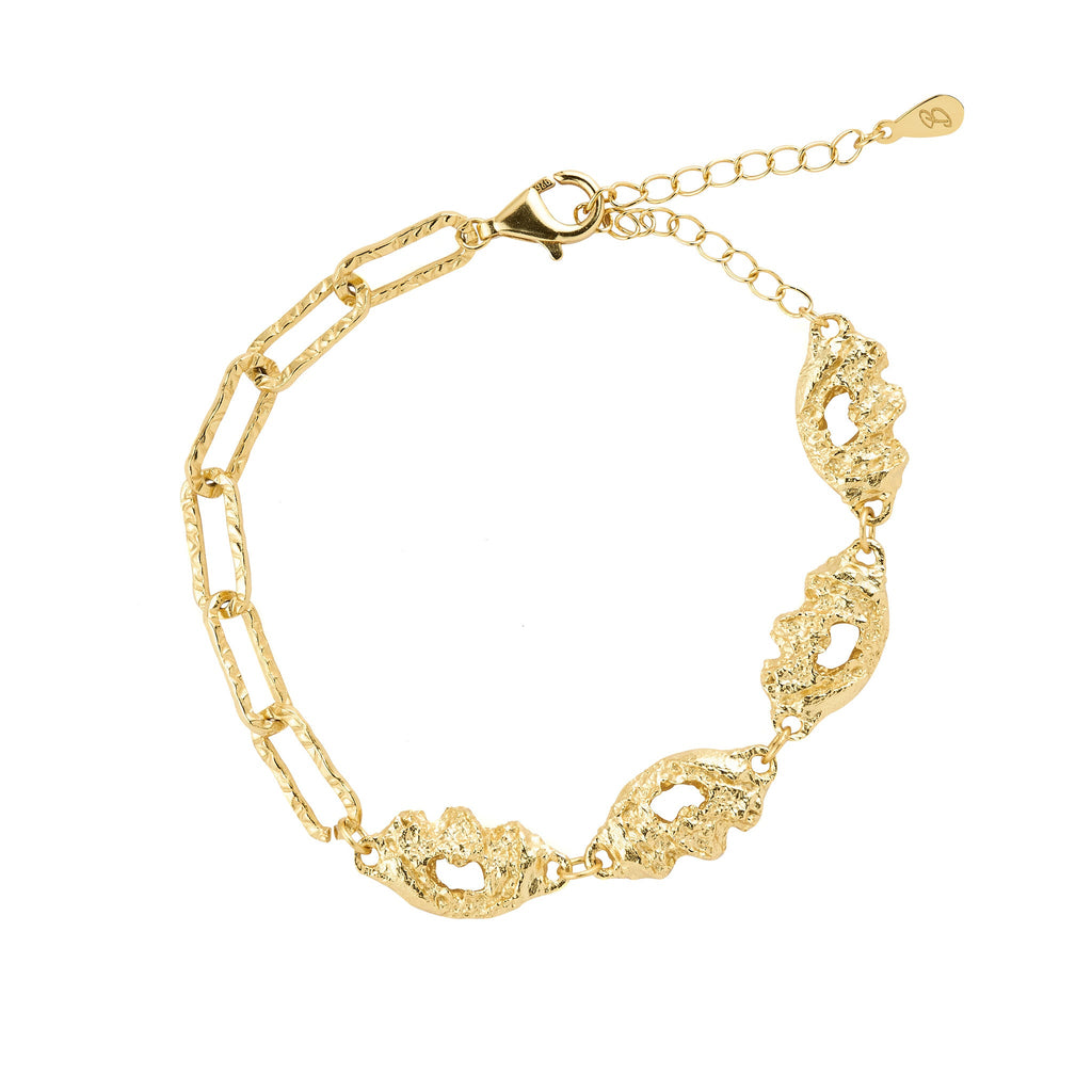 Molten Chain Link Bracelet