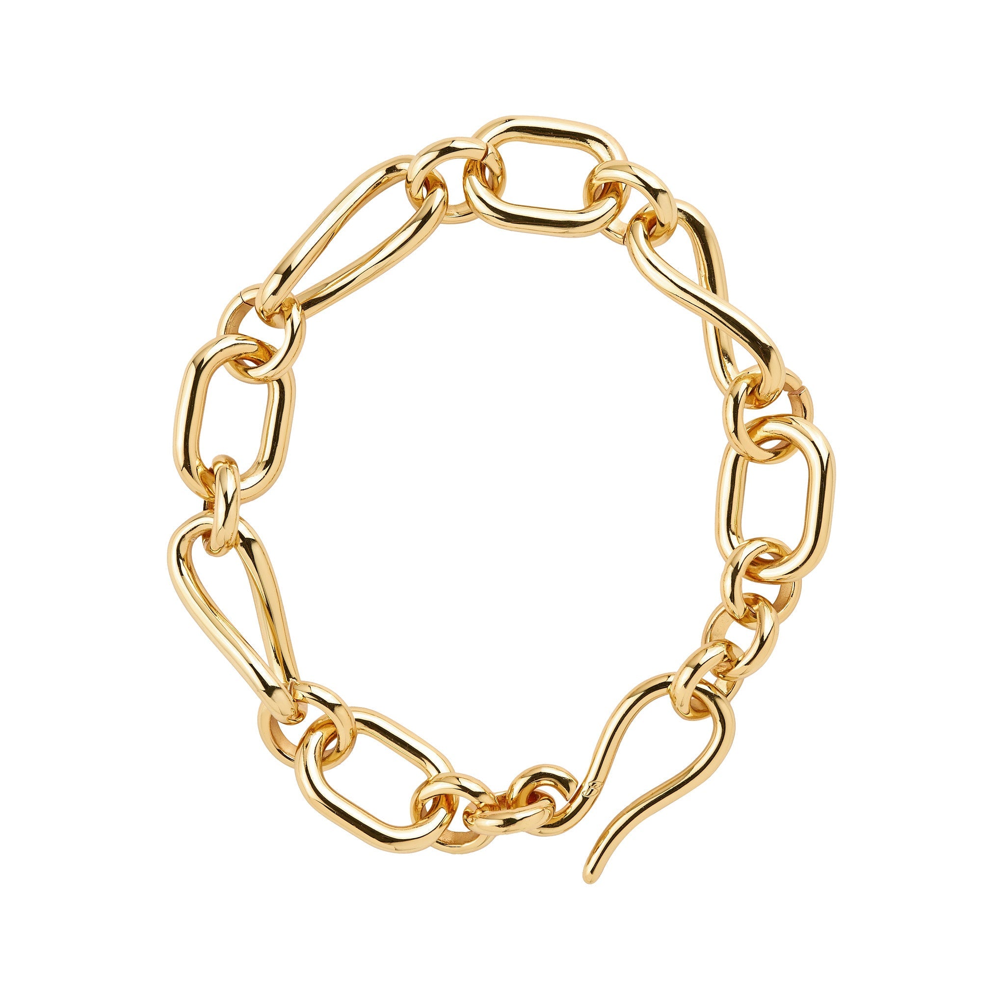 Swirl Chunky Chain Link Bracelet