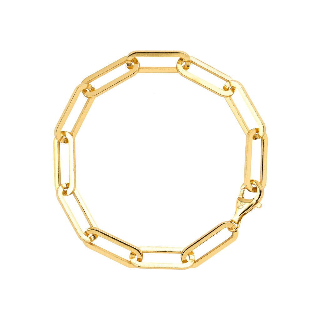 Square Chain Link Gold Bracelet