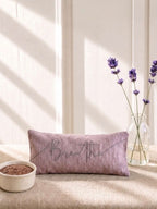 Breathe Embroidered Linen and Lavender Eye Pillow