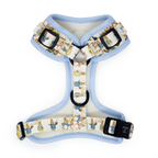 Bunny Tales - Blue, Dog Harness (XXS-XS)
