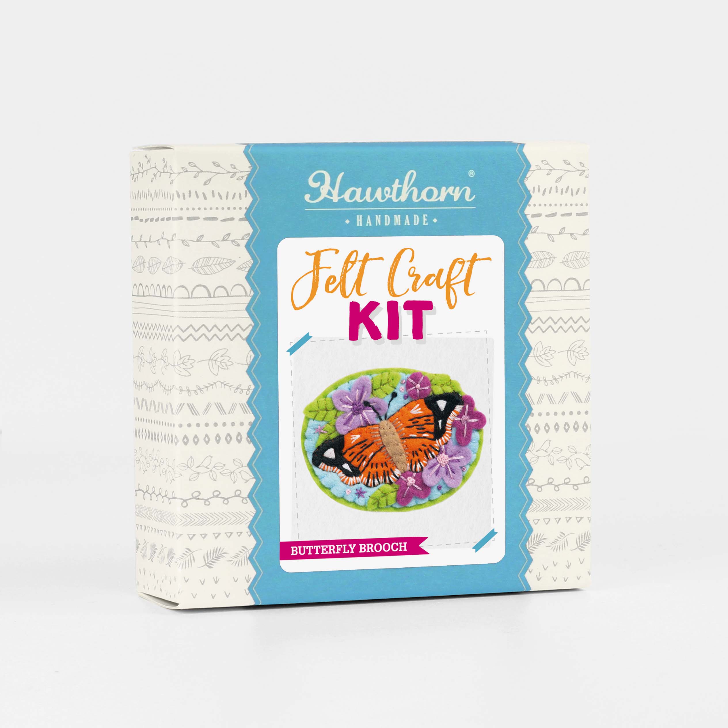 Butterfly Felt Craft Brooch Kit for Beginners