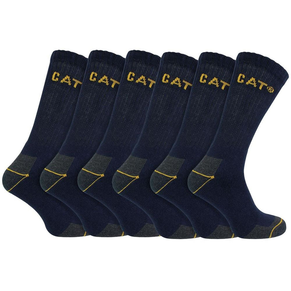 6 Pack Unisex Heavy Duty Work Socks for Steel Toe Boots