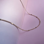 Star Dainty Chain Silver Necklace