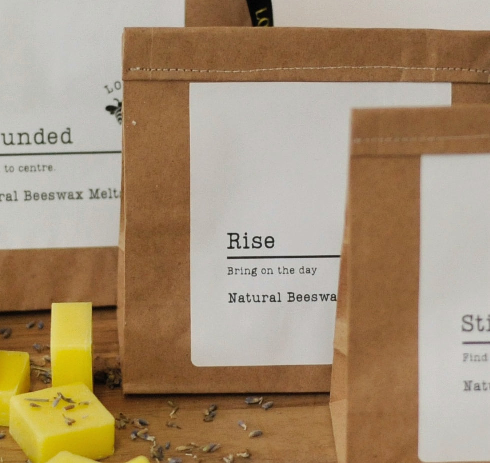 Rise Natural Beeswax Melts (Bergamot, Orange & Lavender)