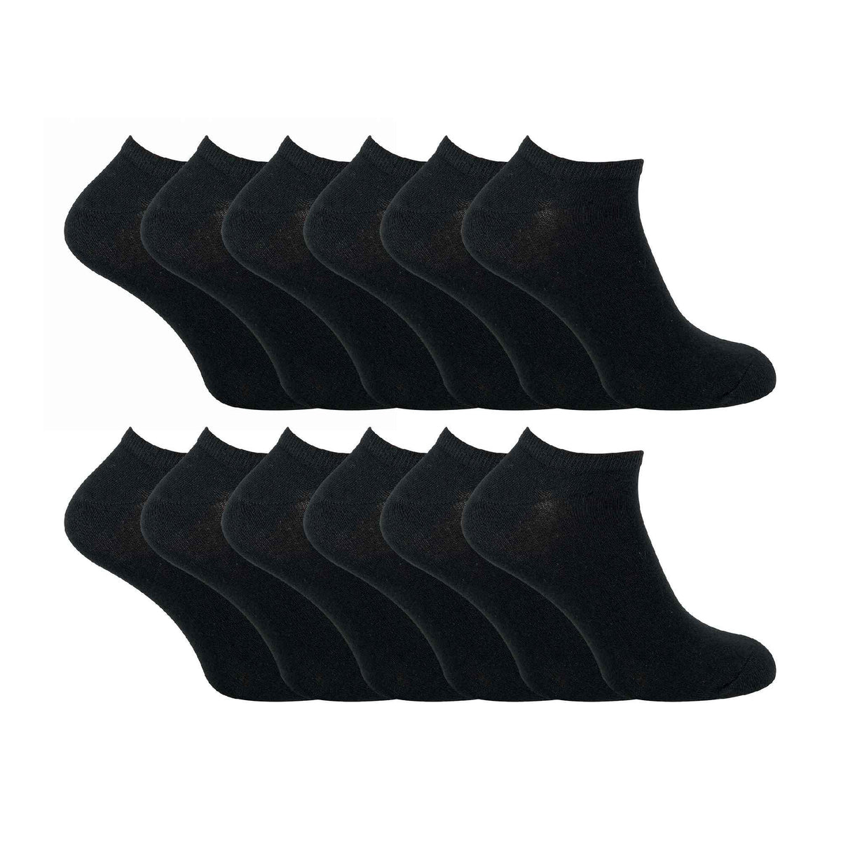 Kids Soft Cotton Breathable Trainer Socks (Multipack Options)