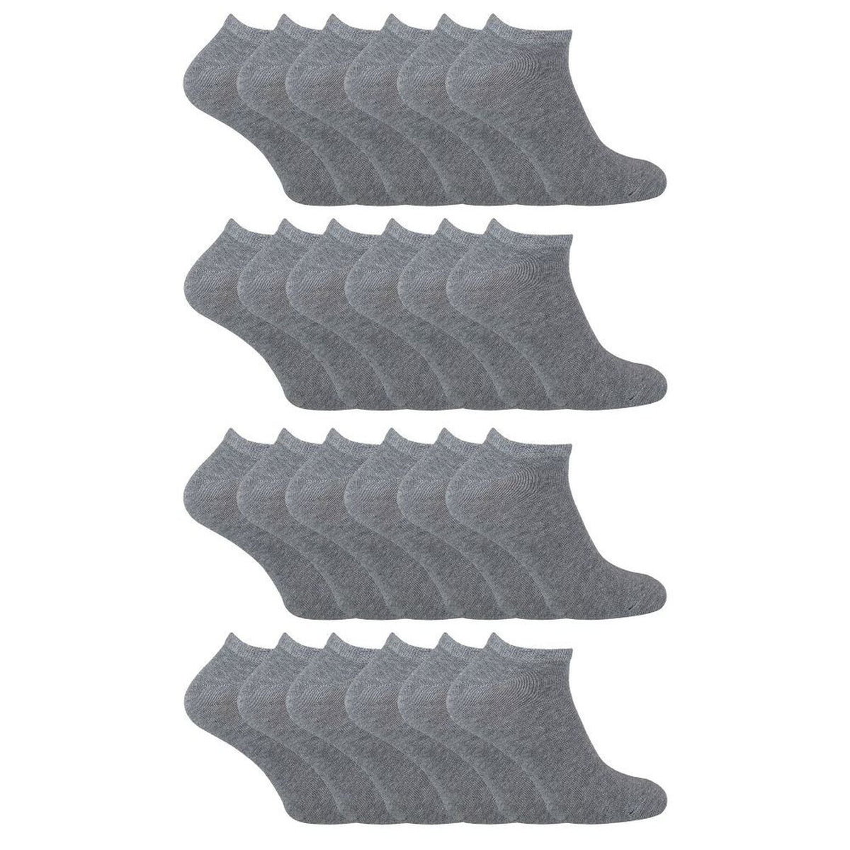 Kids Soft Cotton Breathable Trainer Socks (Multipack Options)
