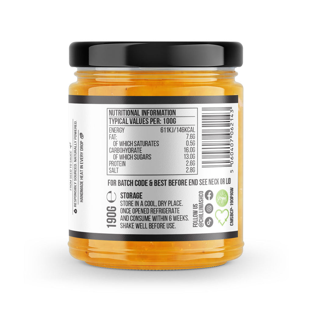 Scotch Bonnet Chilli Pickle | 190g | Chilli Mash Co. | Indian Style Chilli Pickle
