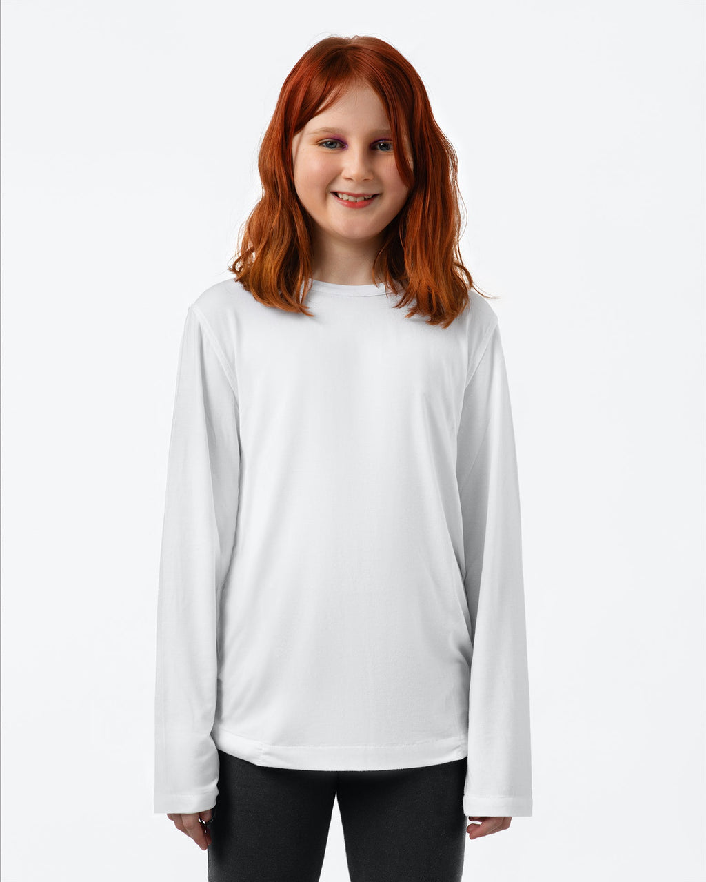 Kids Fidget-T – Long Sleeve- White