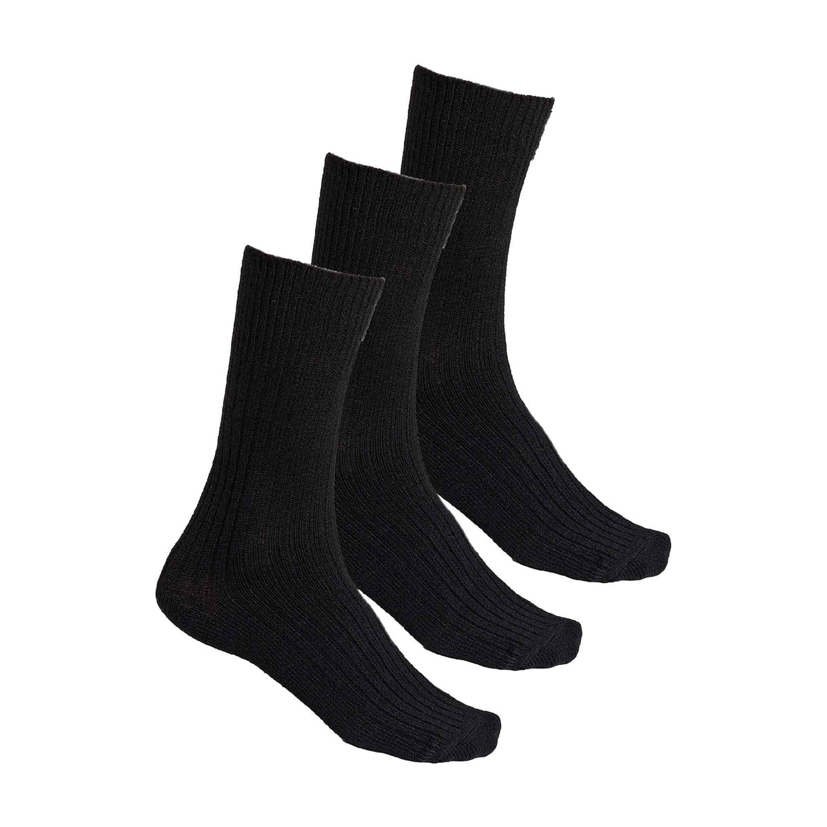 3 Pairs Ladies Alpaca Wool Winter Cushioned Thick Boot Socks