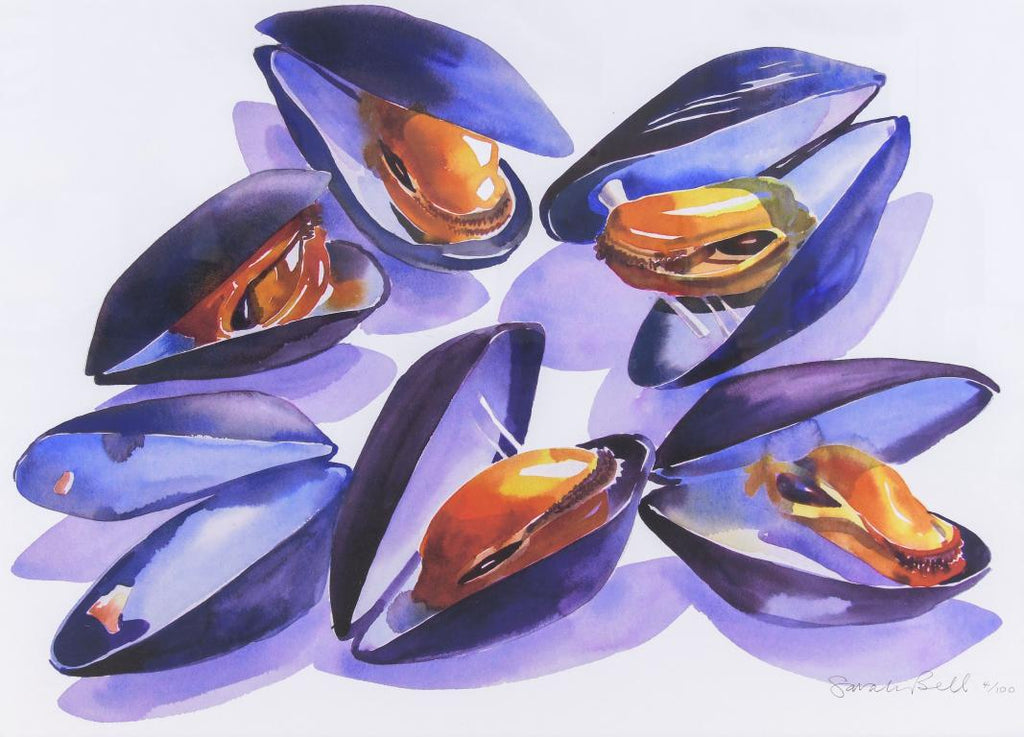 "Mussels" Watercolour Print
