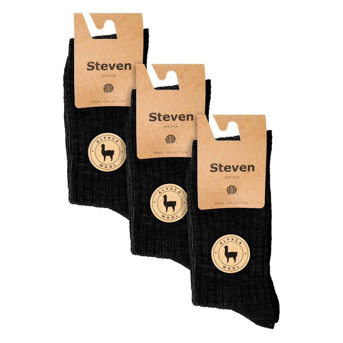 3 Pairs Mens Alpaca Wool Winter Thick Warm Boot Socks