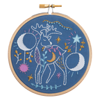 Celestial Deer Mini Embroidery Kit for Beginners