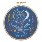 Celestial Hare Mini Embroidery Kit for Beginners