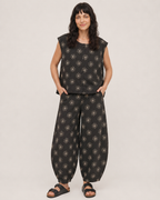 Pip Black Starburst Print Sleeveless Top