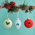 Christmas Baubles Felt Craft Decoration Kit for Beginners