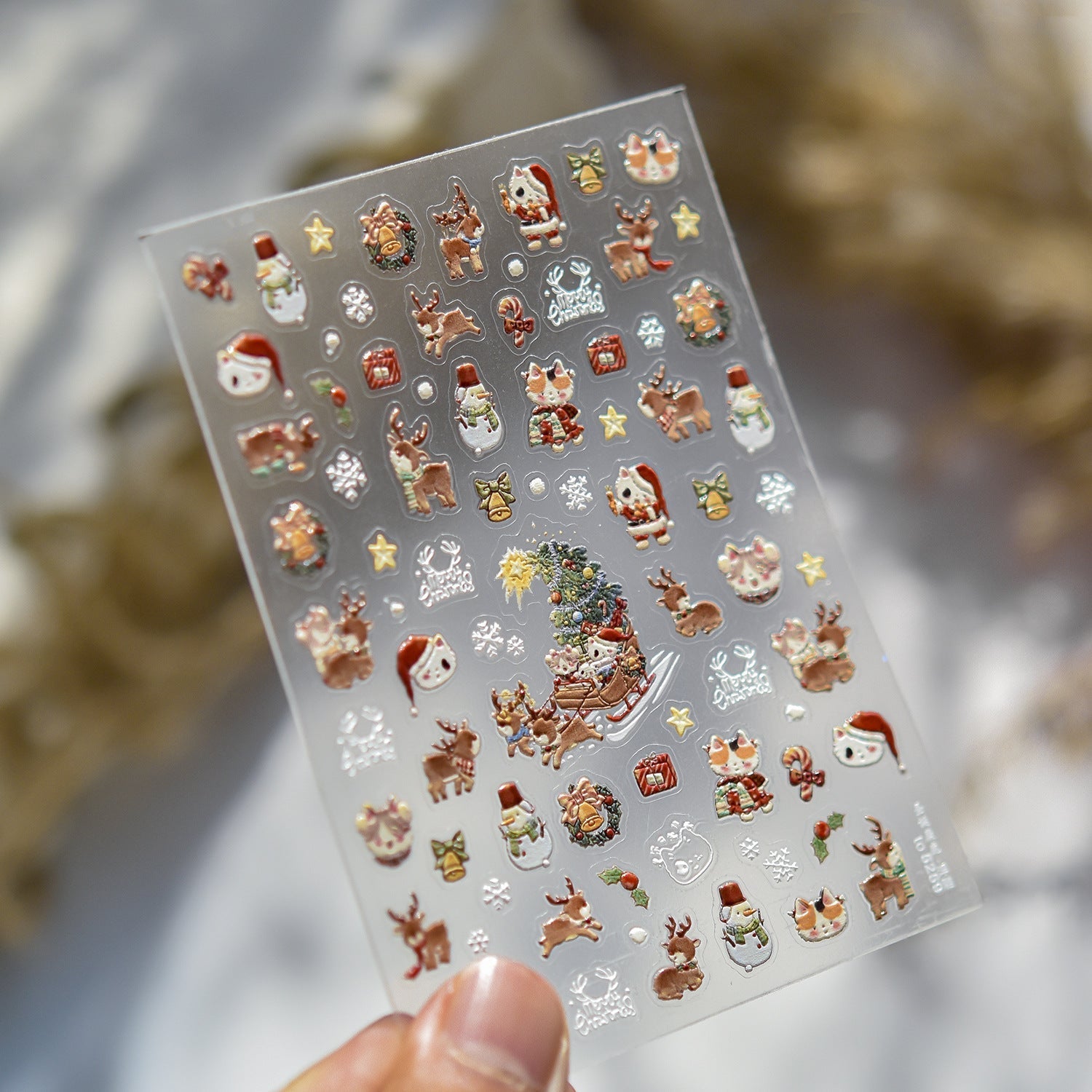 Hello Claws | Christmas Kitty Nail Deco Sticker