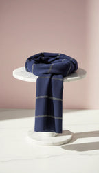 Lightweight Eco-Friendly Striped Glitter Scarf, Soft Breathable Shawl Sustainable Plant Pulp Scarf Pack of 12