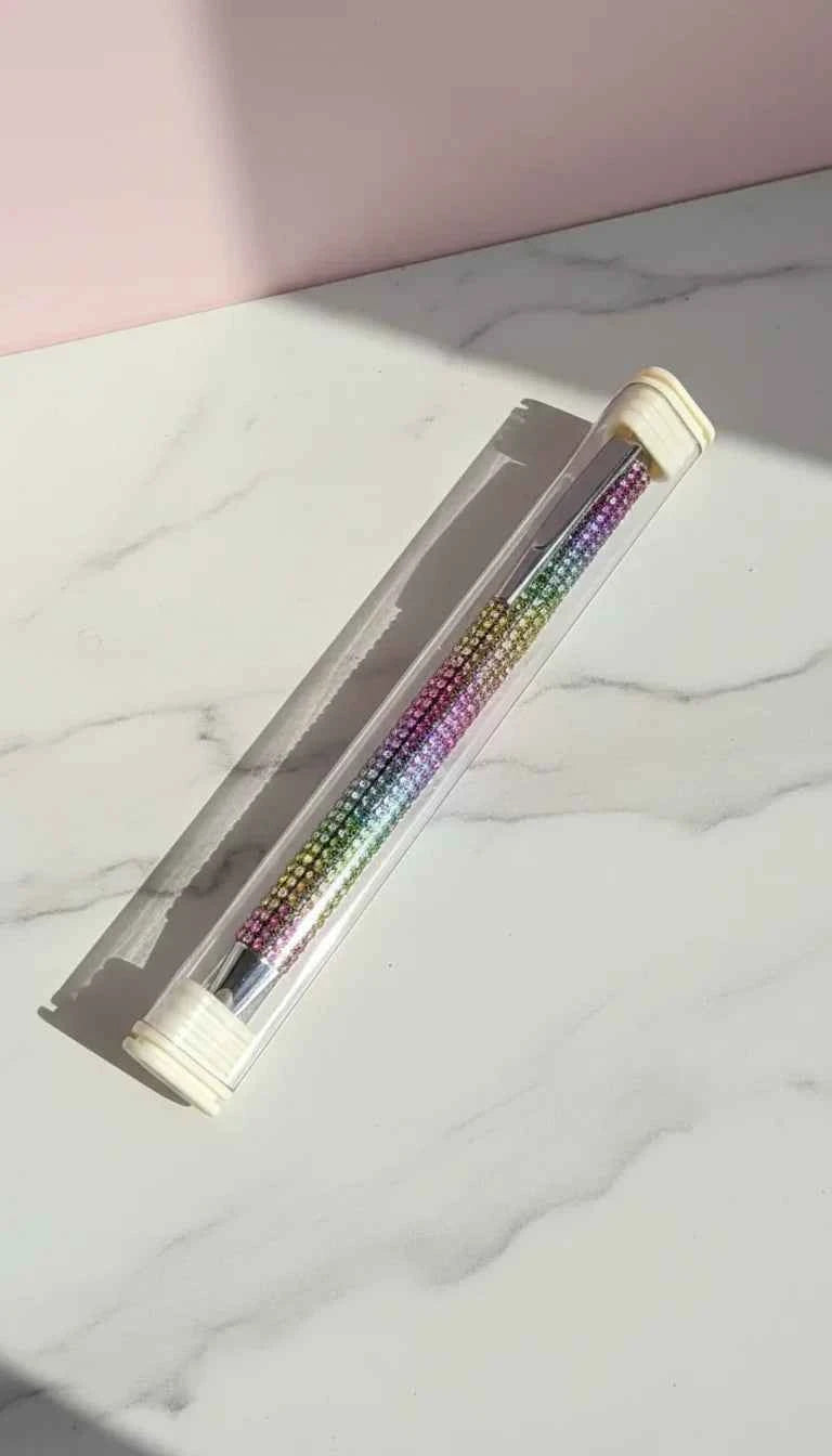 Luxury Crystal Rhinestone Ballpoint Writing Pen With Gift Case