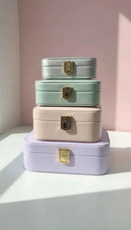 Travel Jewellery Box – Compact Trinket Organizer With Mirror