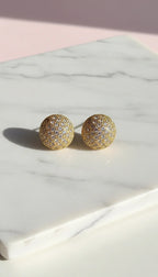 Cluster Ball Crystal Stud Earrings