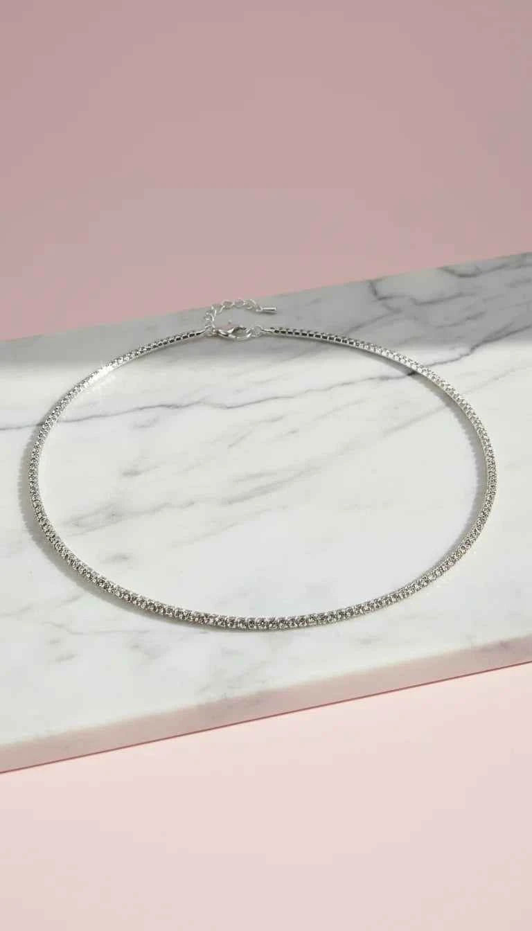Diamante Crystal Choker Necklace