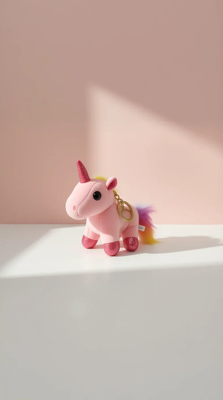 Rainbow Unicorn Key Ring & Bag Charm