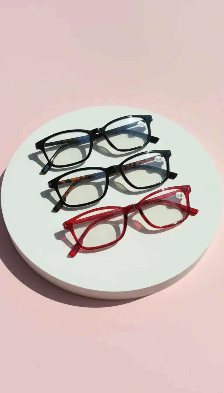 Acrylic Light Weight Rectangular Reading Glasses