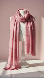 Lightweight Eco-Friendly Striped Glitter Scarf, Soft Breathable Shawl Sustainable Plant Pulp Scarf Pack of 12
