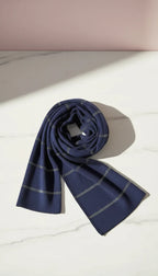 Lightweight Eco-Friendly Striped Glitter Scarf, Soft Breathable Shawl Sustainable Plant Pulp Scarf Pack of 12