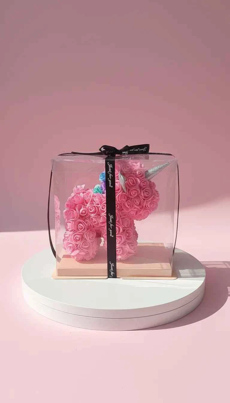 Silk Artificial Flower Unicorn Roses With Luxury Gift Box