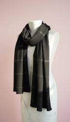 Lightweight Eco-Friendly Striped Glitter Scarf, Soft Breathable Shawl Sustainable Plant Pulp Scarf Pack of 12