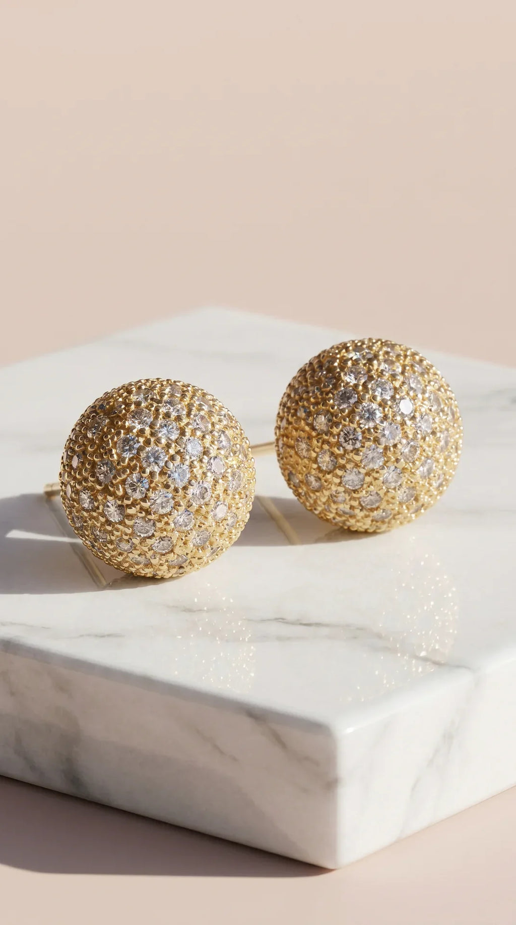 Cluster Ball Crystal Stud Earrings