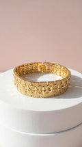Waterproof 24k Gold Plated Star Link Bracelet