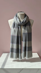 Lightweight Eco-Friendly Striped Glitter Scarf, Soft Breathable Shawl Wrap Sustainable Wood Pulp Biodegradable Scarf Pack of 12