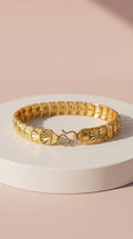 Waterproof 24k Gold Plated Shell Link Bracelet