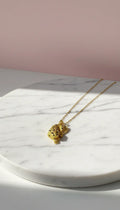 Waterproof Gold Leopard Stainless Steel Gold Plated Pendant Necklace