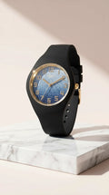 Gradient Glitter Face Silicone Watch