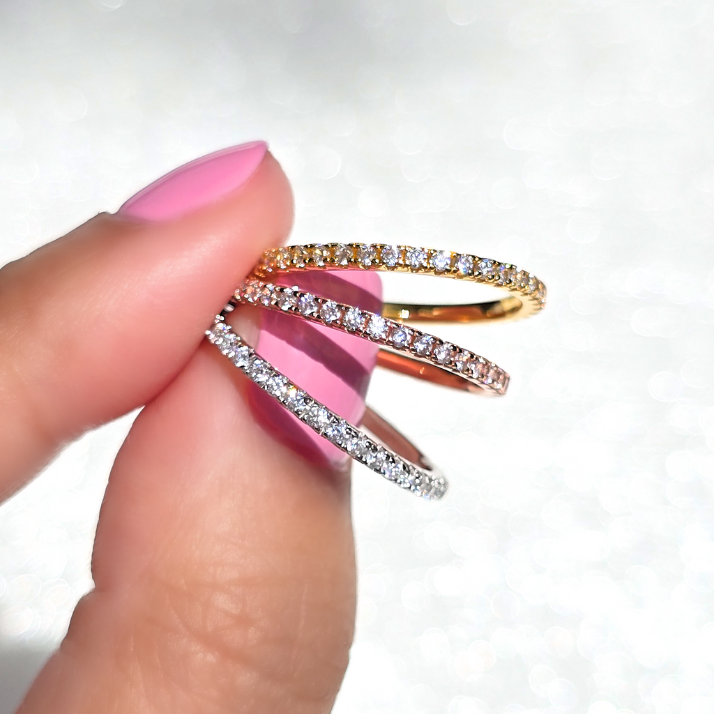 Classic Full Eternity Ring  (1.8 mm) in Sterling Silver
