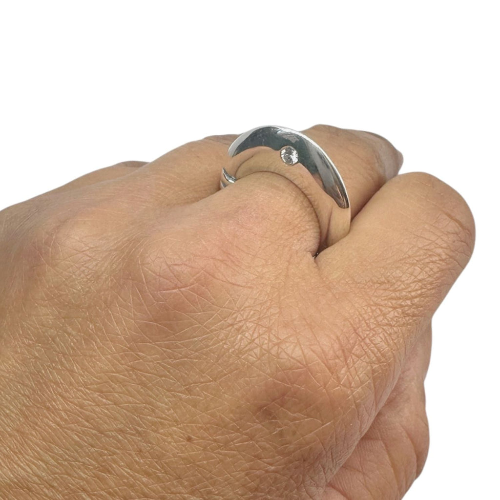 Fountain Ring – Sterling Silver 925 with Rubies or Cubic Zirconia