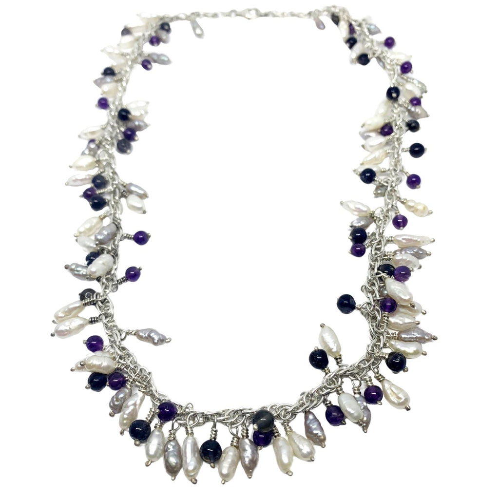 Grappolo Necklace – Freshwater Pearls & Gemstones