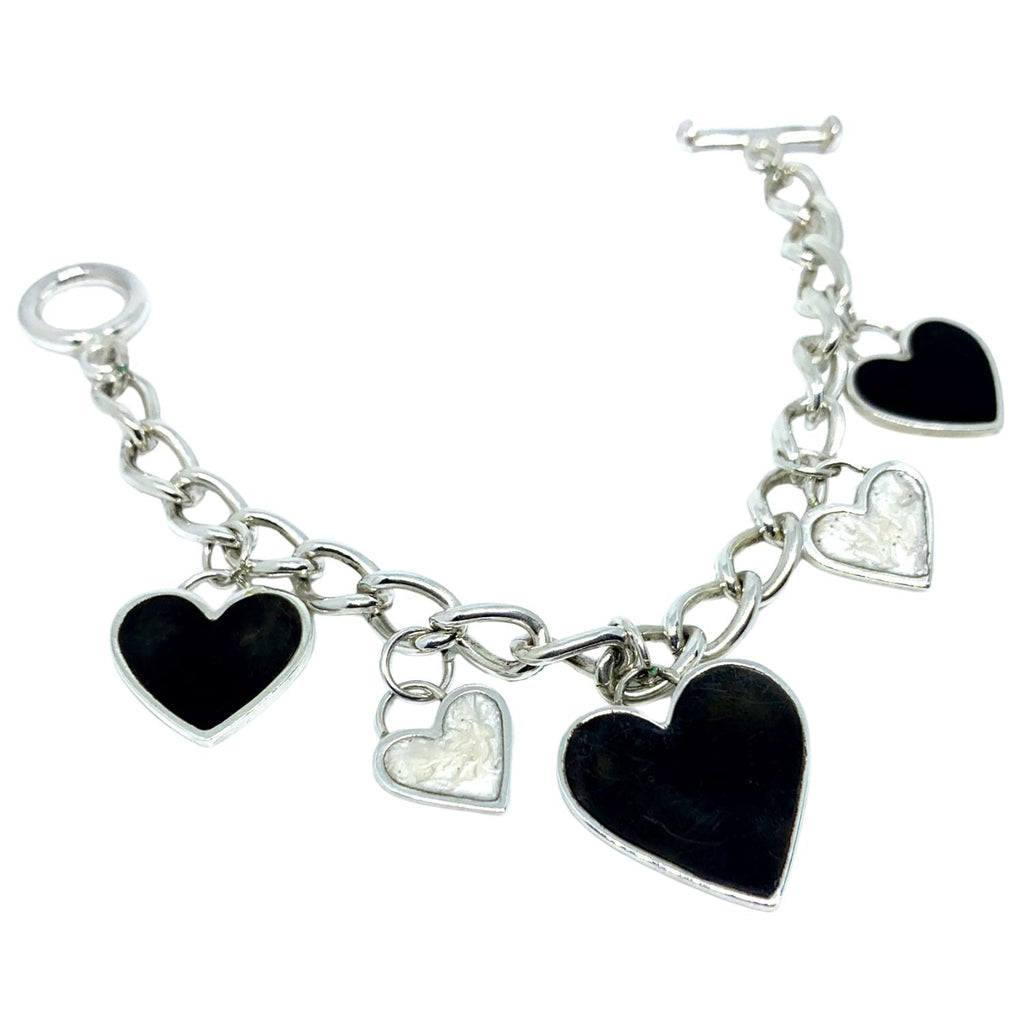 Regina Di Cuori Heart Charm Bracelet – Sterling Silver