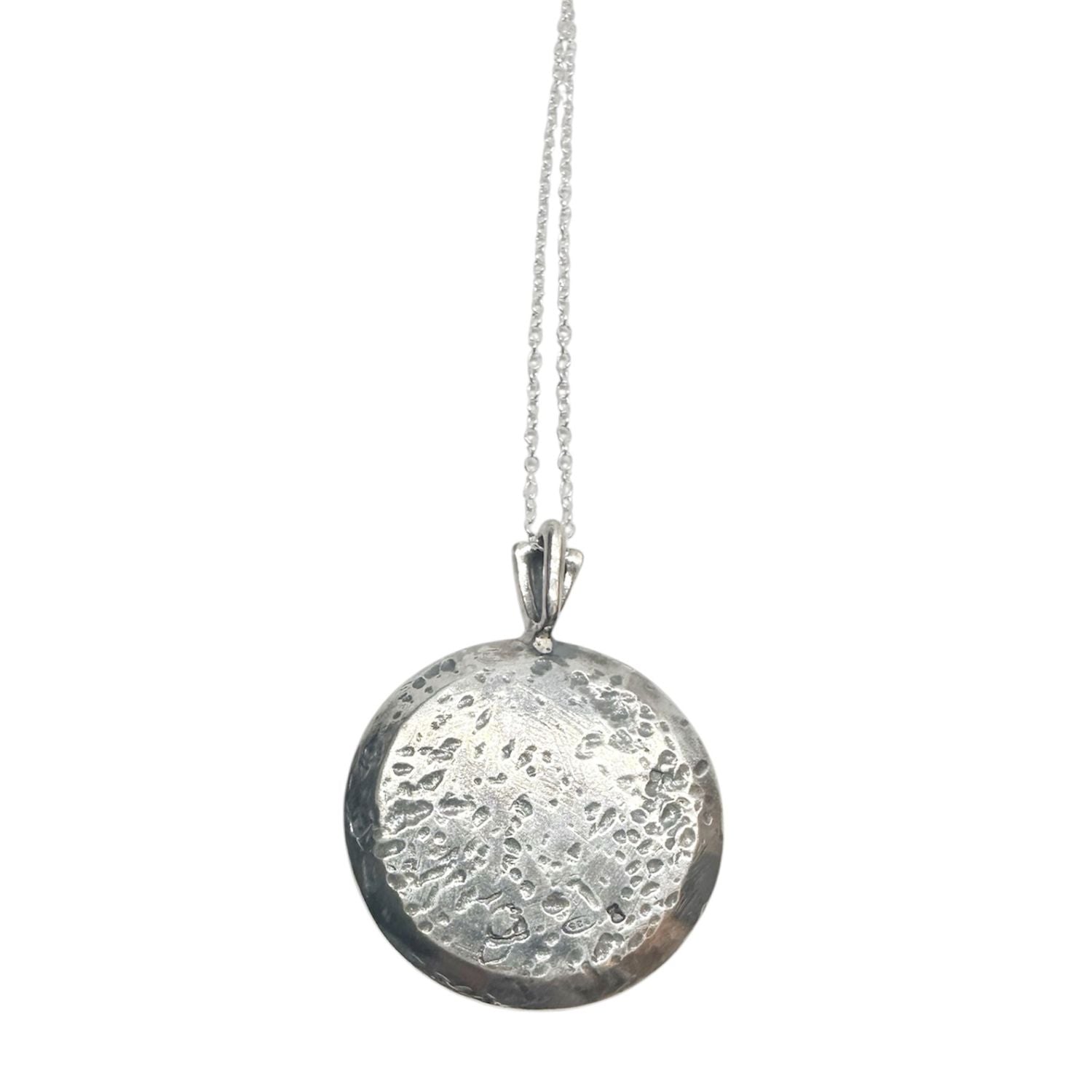 Ancient Coin Pendant Necklace – One of a Kind – Handmade Sterling Silver 925 – Hand-Carved Coin Replica