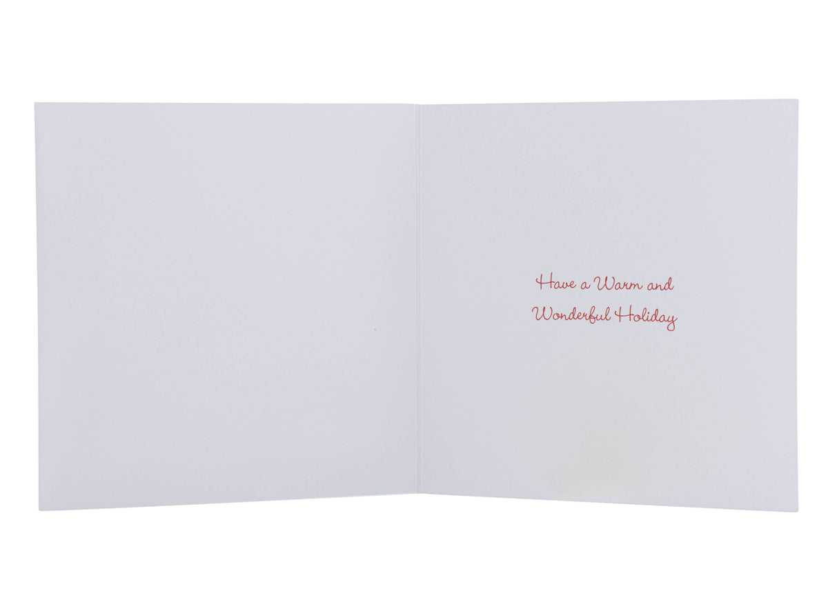 Collins Christmas Cards - Winter Scene with 3D Snow Effect Cover Design - 10 Pack Festive Greeting Cards