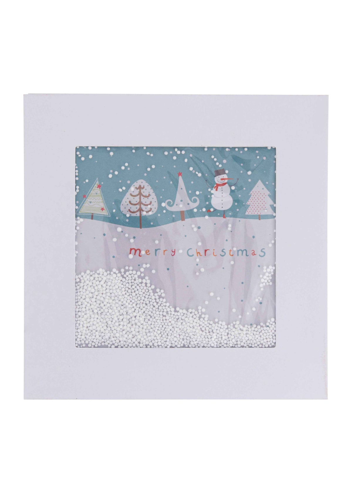 Collins Christmas Cards - Winter Scene with 3D Snow Effect Cover Design - 10 Pack Festive Greeting Cards