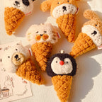 Daily White | Penguin Ice Cream Cone Plush Charm